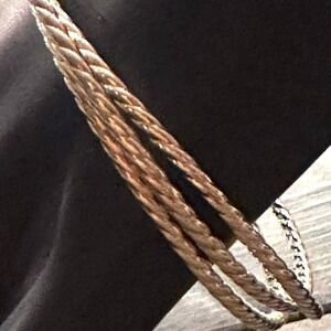 Michael Anthony Gold Vermeil Sterling Silver 925 Triple Bangle Bracelet